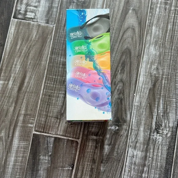 NWT Women’s Gelatto Flip Flops - Orange and Blue (Italian Brand) - Picture 7 of 7